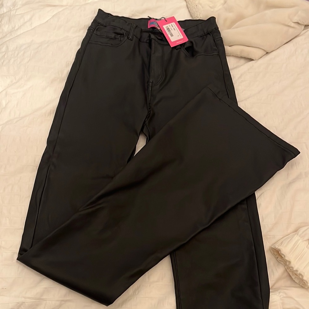 Edikted black flare pants